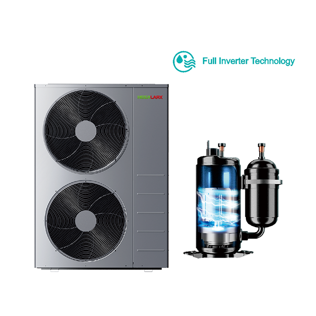 مضخة حرارية بعاكس كامل Evi Air لتسخين المياه للمنزل من النوع أحادي الكتلة